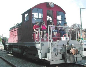 Our locomotive for a day, venerable Ballard Terminal RR #1