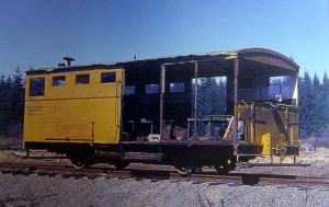 Fig 5 Rayonier Speeder No 22, June 1960 at Railroad Camp WA, a Gibson