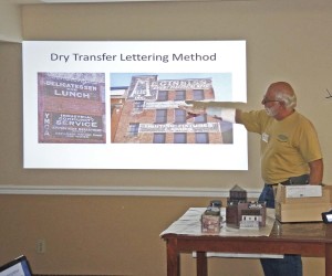 Fig 1 - Al Carter introduces the dry transfer method