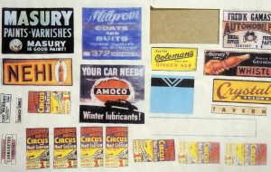 Fig 3 - Some of Al's signs printed on thin paper