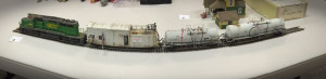 Scratch built weed control train by Kevin Klettke Model of the Month Winner 