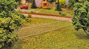 Fig 13 – Completed Tulle Chain Link Fence on Layout