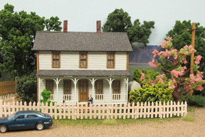 Fig 4 – An N-scale Picket Fence