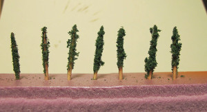 Fig 7- Making Arborvitae Trees from Toothpicks and Foam