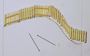 Fig 9 – Building a Wooden Fence for a Hillside