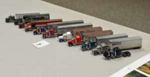 N scale semis detailed and weathered by Tyler, "Bring and Brag" winner