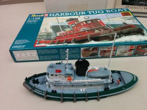 Dave Enger's tugboat, a Revell 1:108 scale model