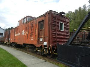 Fig-7 Converted CPR boxcar for the snow train